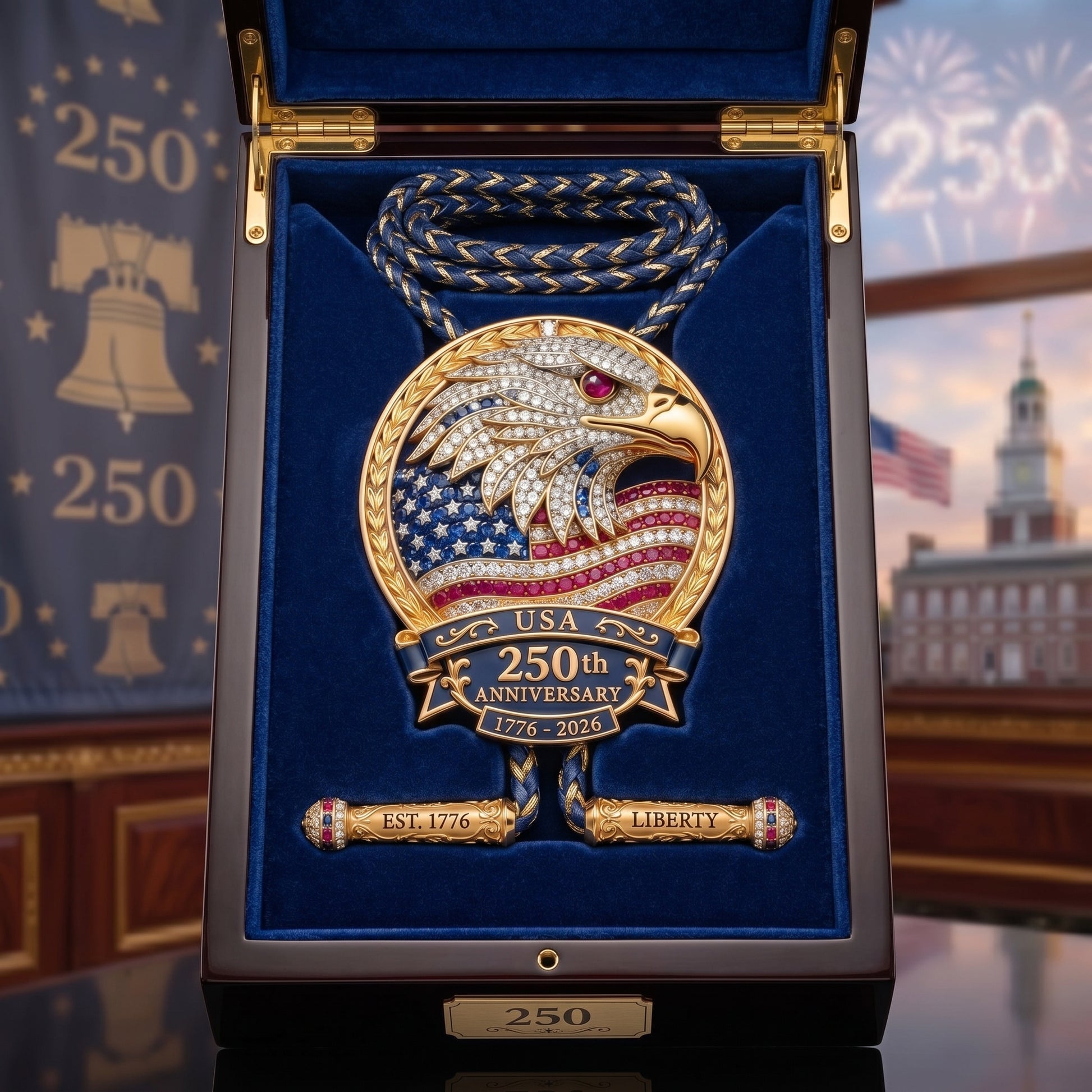 🔥Last Day Sale 60% OFF - 🦅 USA 250th Anniversary Eagle Bolo Tie
