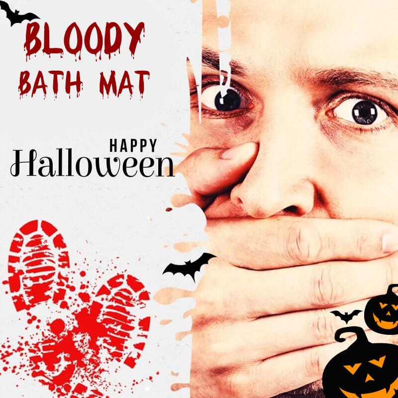 🎃(Flash Sale)Halloween Flash Sale-🩸Bloody Bath Mat