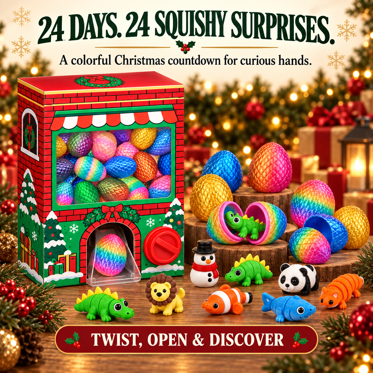 🎄24-Day Christmas Advent Calendar | 7 Festive Styles to Build, Unwrap & Enjoy
