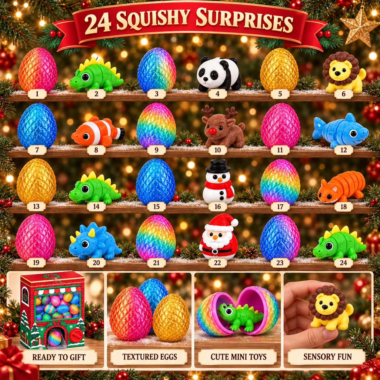 🎄24-Day Christmas Advent Calendar | 7 Festive Styles to Build, Unwrap & Enjoy