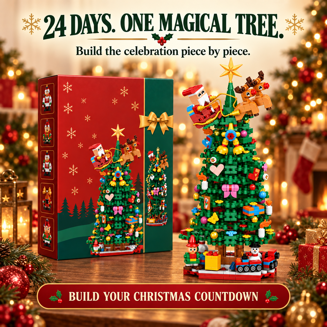 🎄24-Day Christmas Advent Calendar | 7 Festive Styles to Build, Unwrap & Enjoy