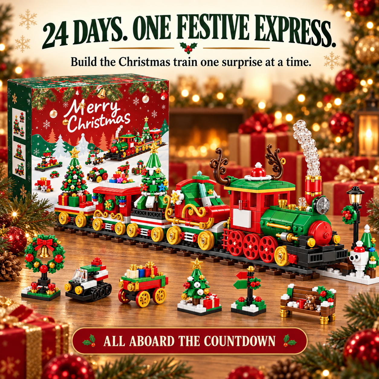 🎄24-Day Christmas Advent Calendar | 7 Festive Styles to Build, Unwrap & Enjoy