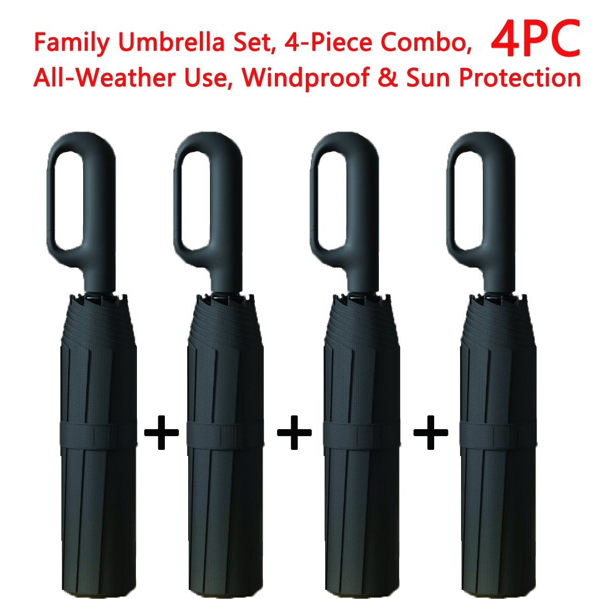 4pack-1 automatic folding umbrella, one-size