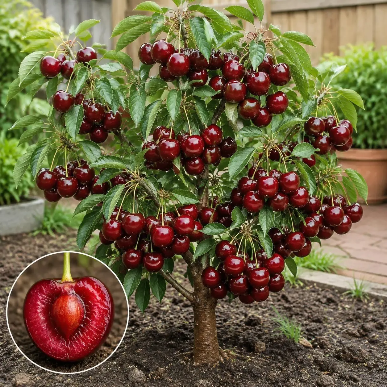 10-Pack Heirloom Sweet Cherry Tree Seeds, Non-GMO Garden Pack for Juicy Homegrown Fruit, Easy Backyard Orchard Growing