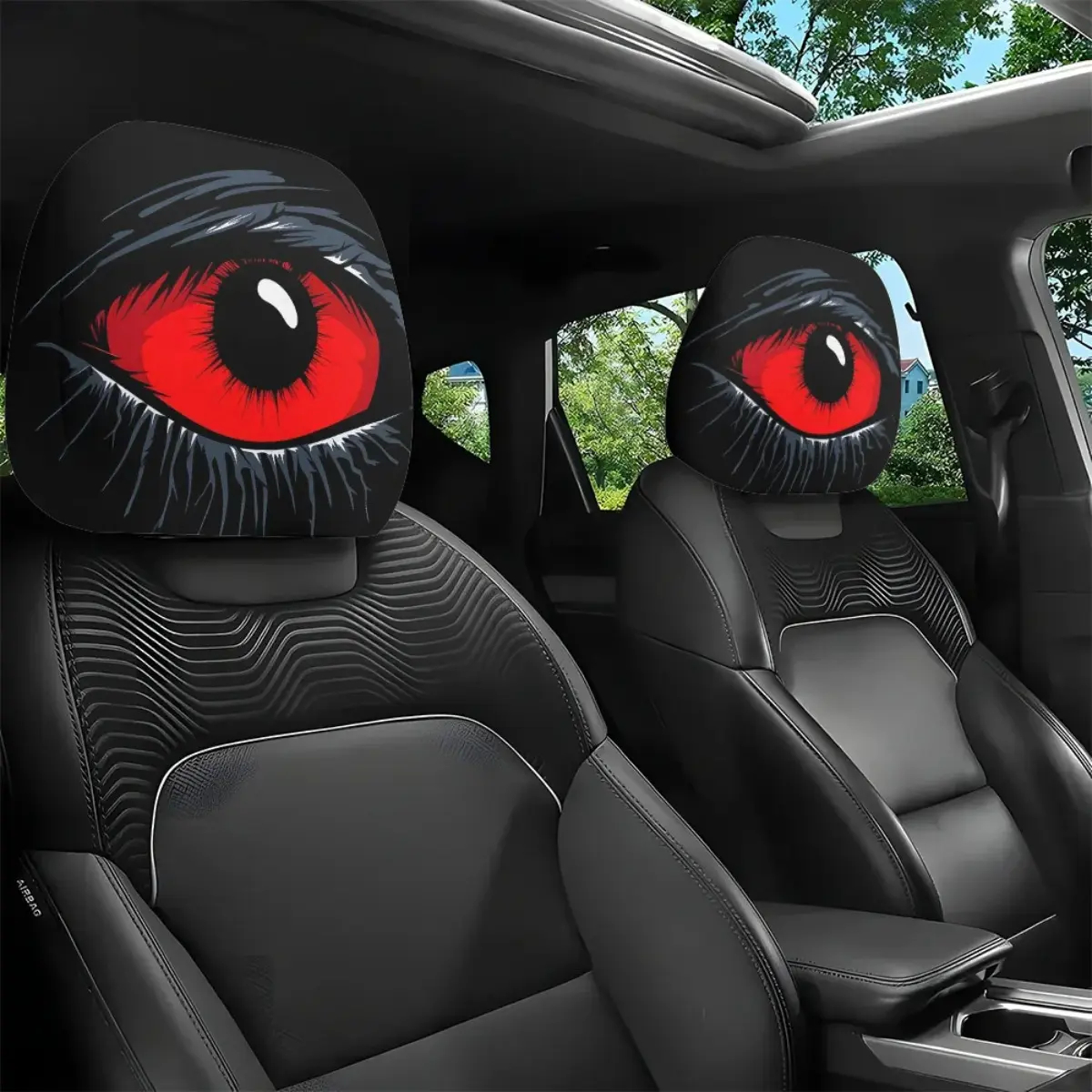 Halloween Car Headrest Covers - 2-Piece Set