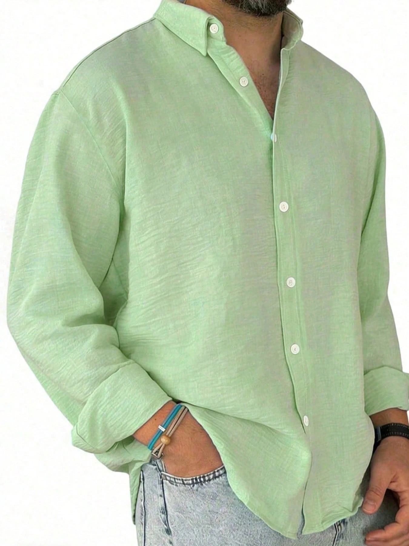 Coastal Blue Lightweight Casual Shirt