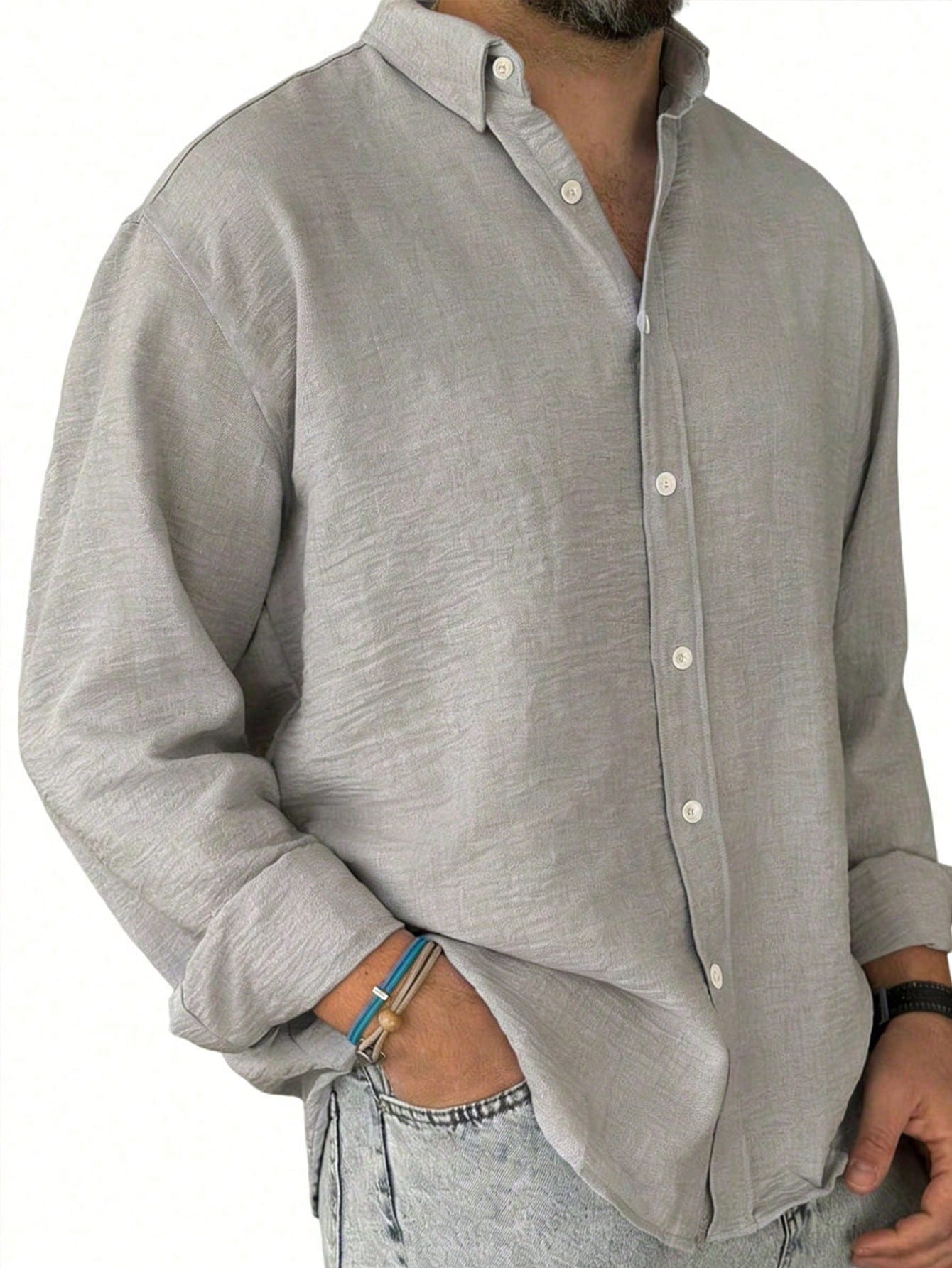 Coastal Blue Lightweight Casual Shirt