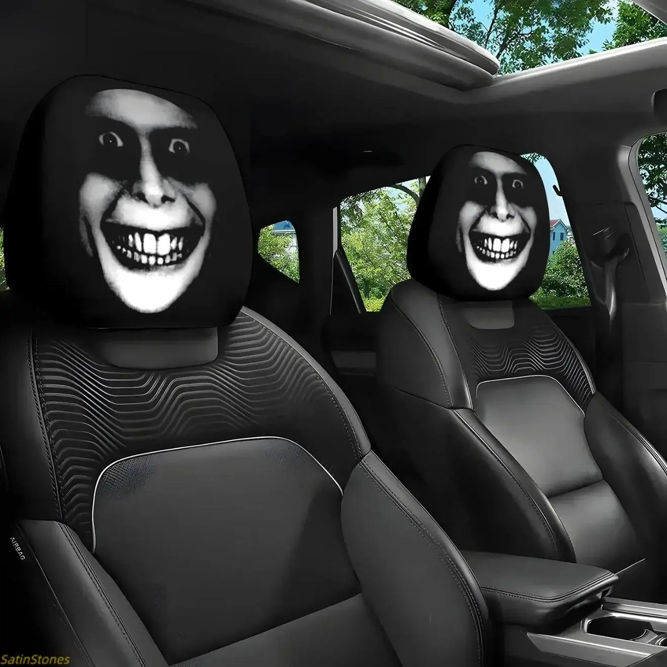 Halloween Car Headrest Covers - 2-Piece Set