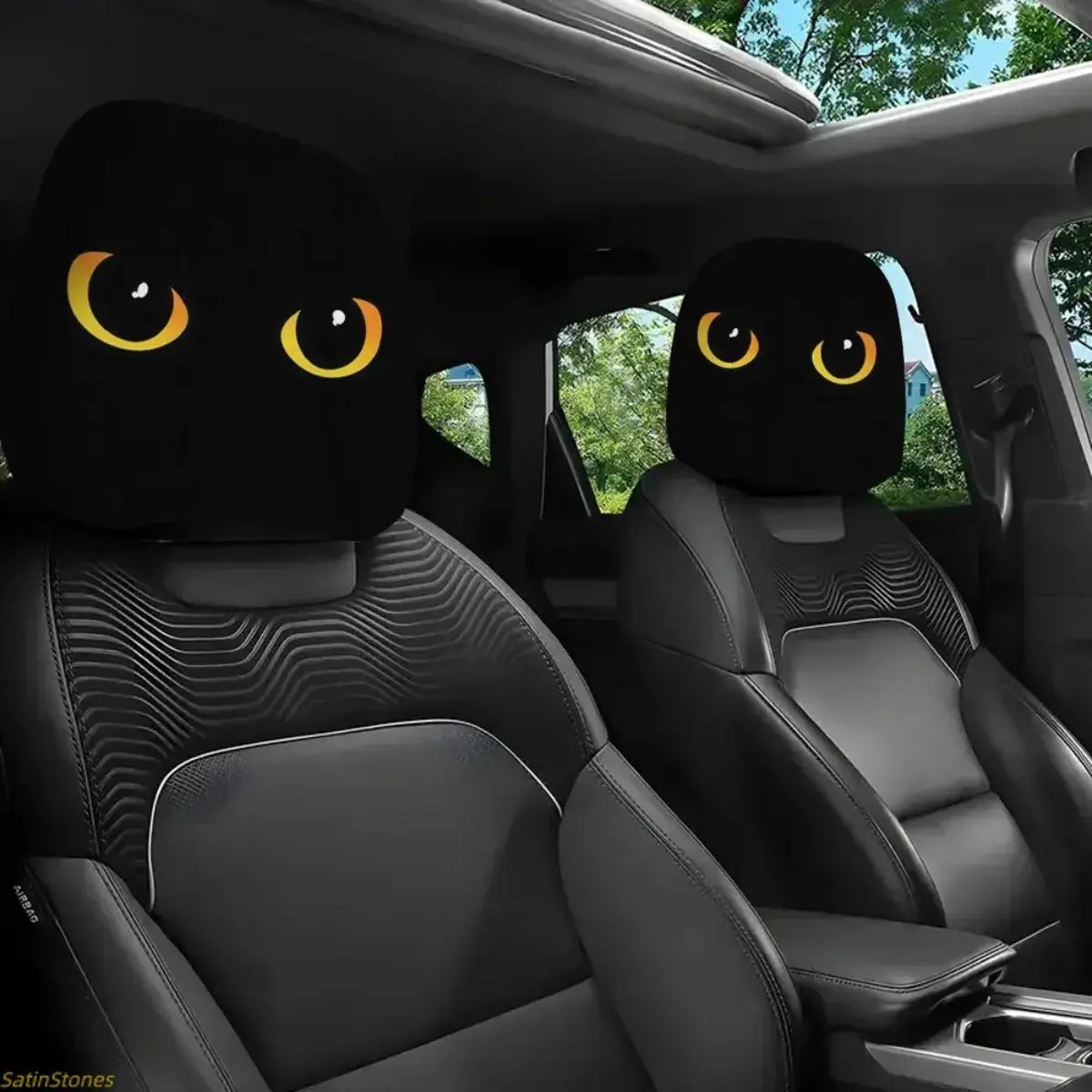 Halloween Car Headrest Covers - 2-Piece Set