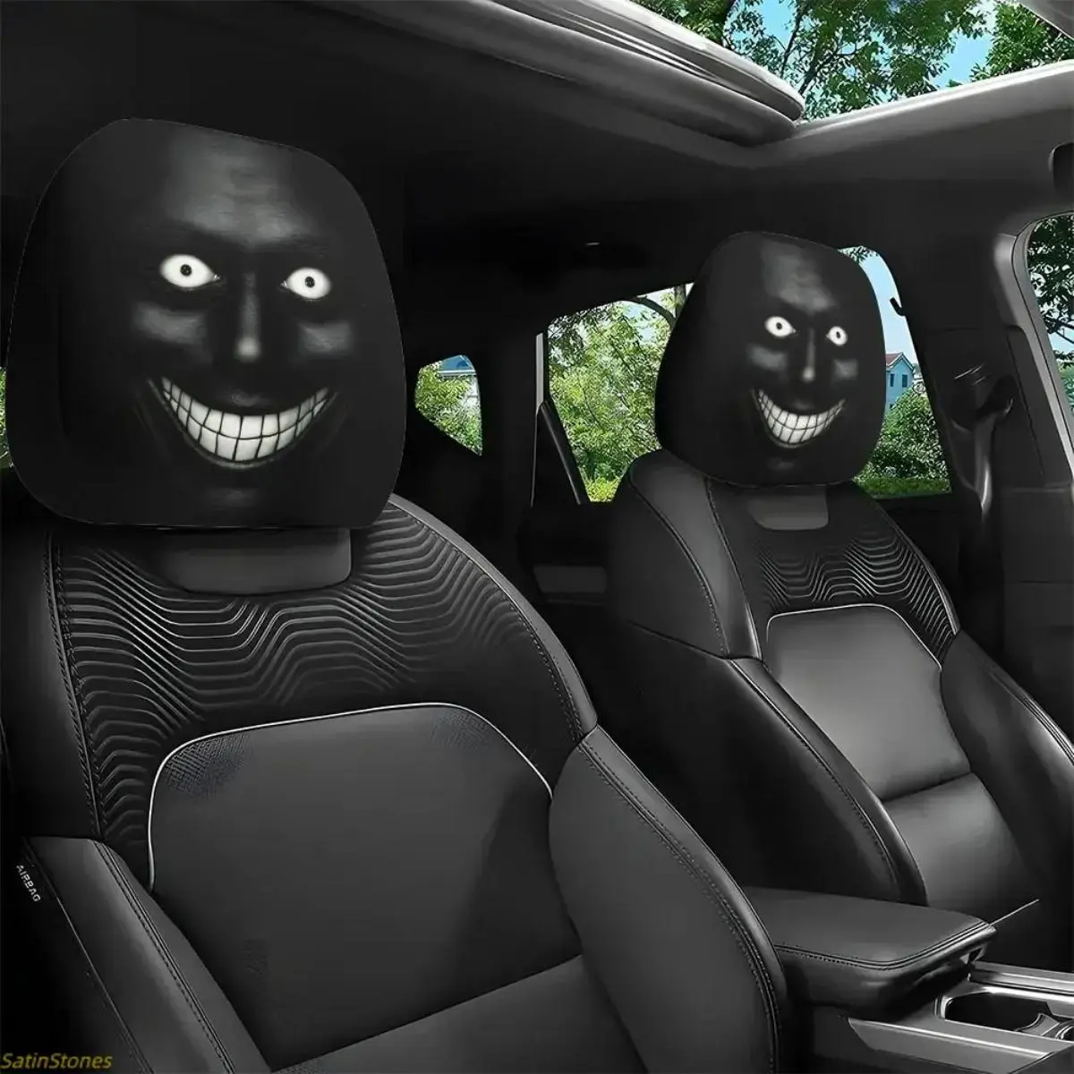 Halloween Car Headrest Covers - 2-Piece Set