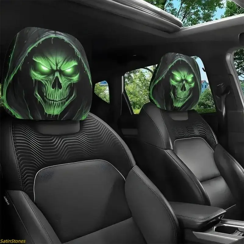 Halloween Car Headrest Covers - 2-Piece Set