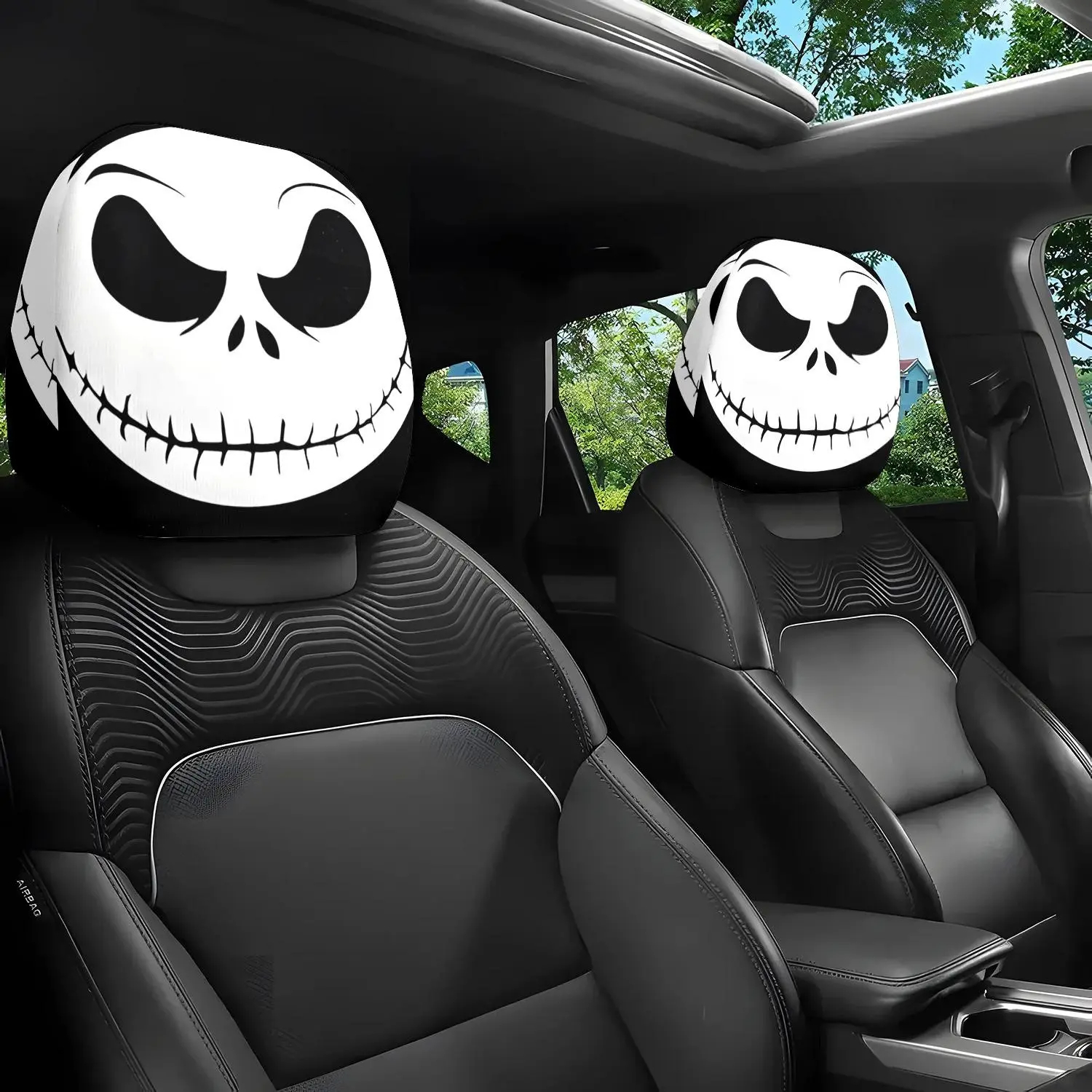 Halloween Car Headrest Covers - 2-Piece Set