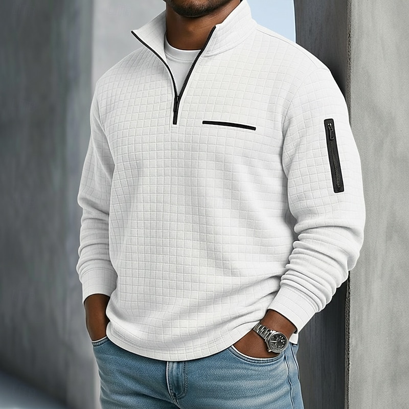 Ridgeway Waffle Quarter-Zip Polo product image 4