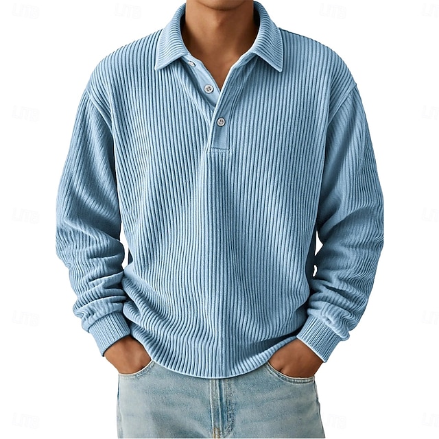 Summit Color-Block Corduroy Shirt - Light Blue