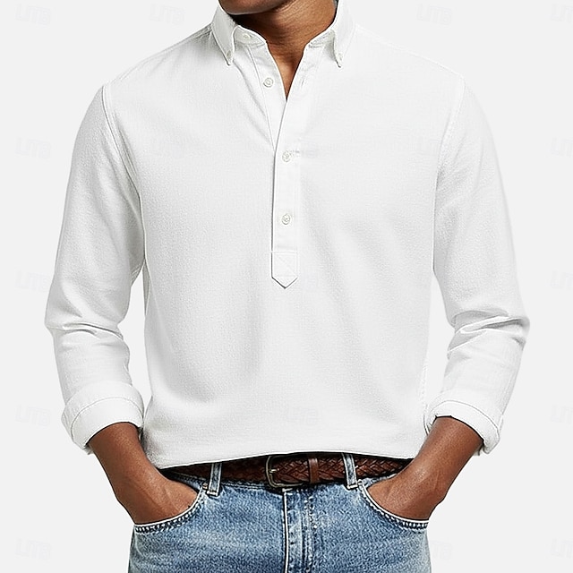 Cambridge Easy-Care Button-Down Shirt - White