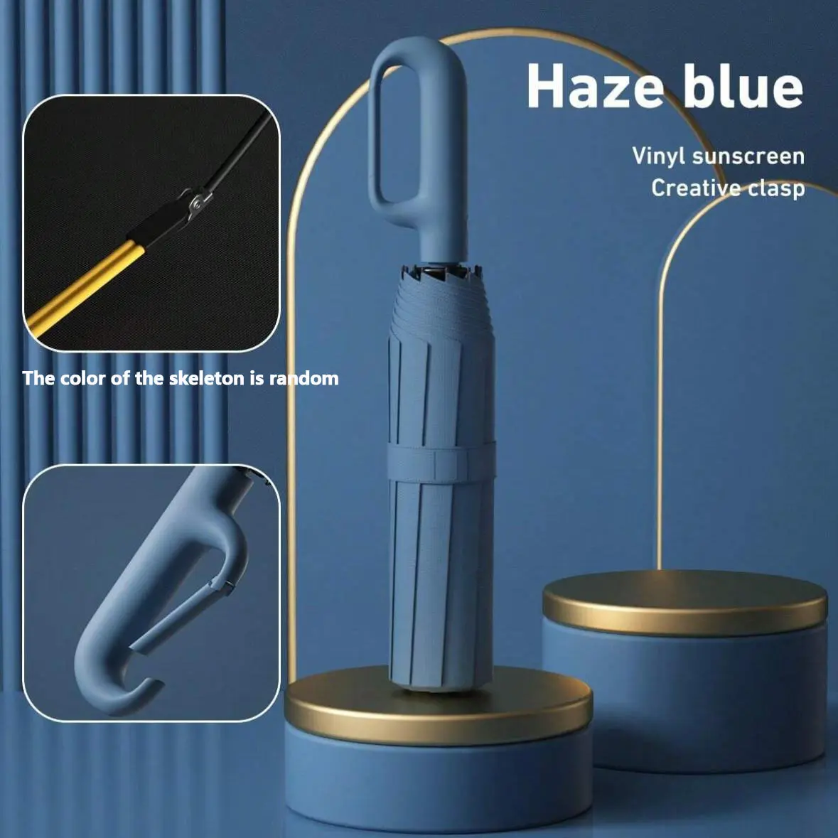 Light Wash automatic folding umbrella, one-size