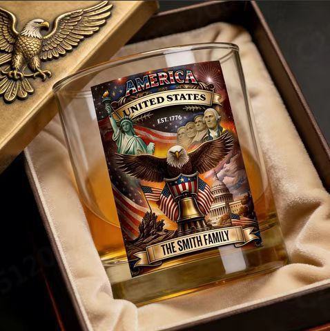 Limited Edition 2026 USA 250th Anniversary Commemorative Glass – 1776-2026 Heritage Edition