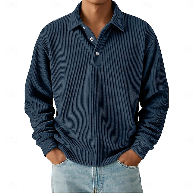 Summit Color-Block Corduroy Shirt - Dark Blue