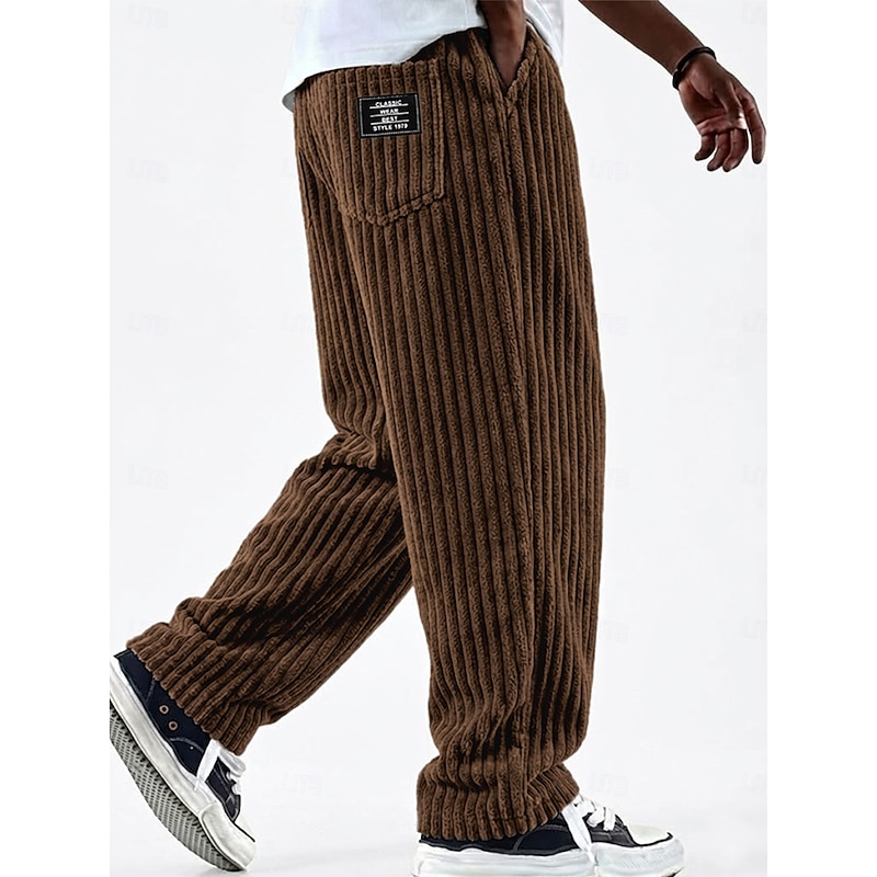 Relaxed Corduroy Drawstring Trousers product image 6
