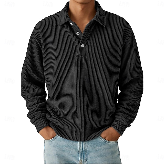 Summit Color-Block Corduroy Shirt - Black