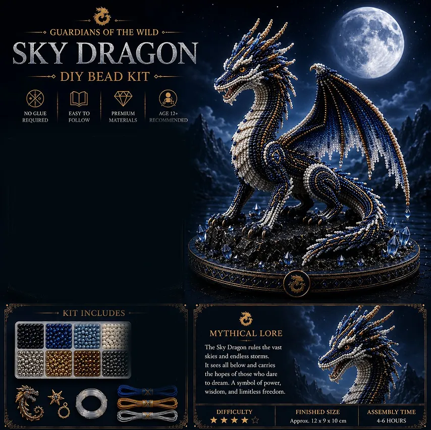 🔥49% Off Last Day - 🔥🎁3D Animal Guardian DIY Bead Kit Collection