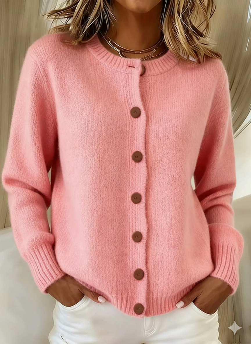 Women's vintage knit cardigan color option