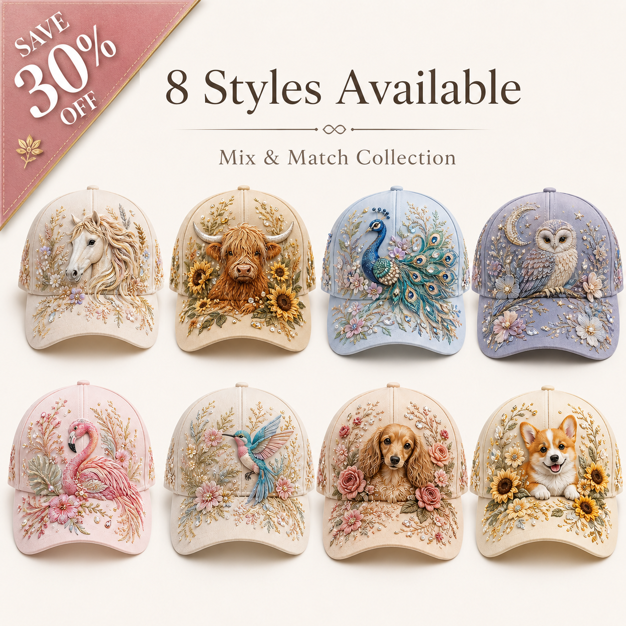 🔥 Last Day 49% OFF | Highland Cow Embroidery Cap
