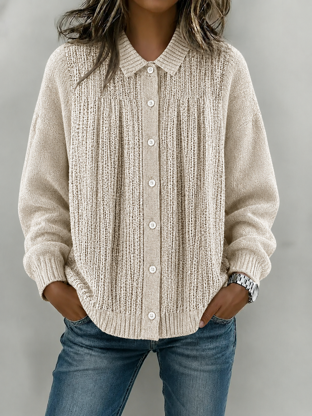 New Arrival🔥 Cozy Textured Knit Button Cardigan