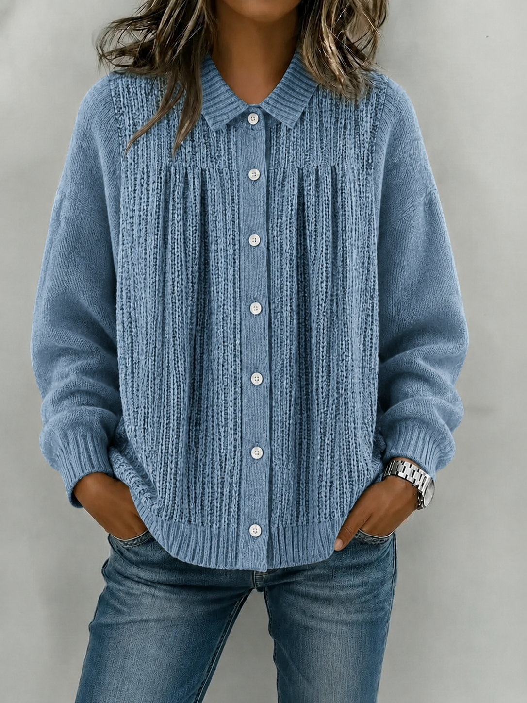 New Arrival🔥 Cozy Textured Knit Button Cardigan