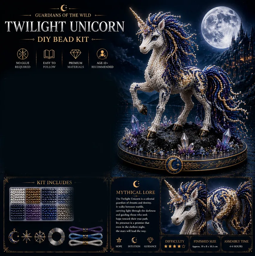 🔥49% Off Last Day - 🔥🎁3D Animal Guardian DIY Bead Kit Collection