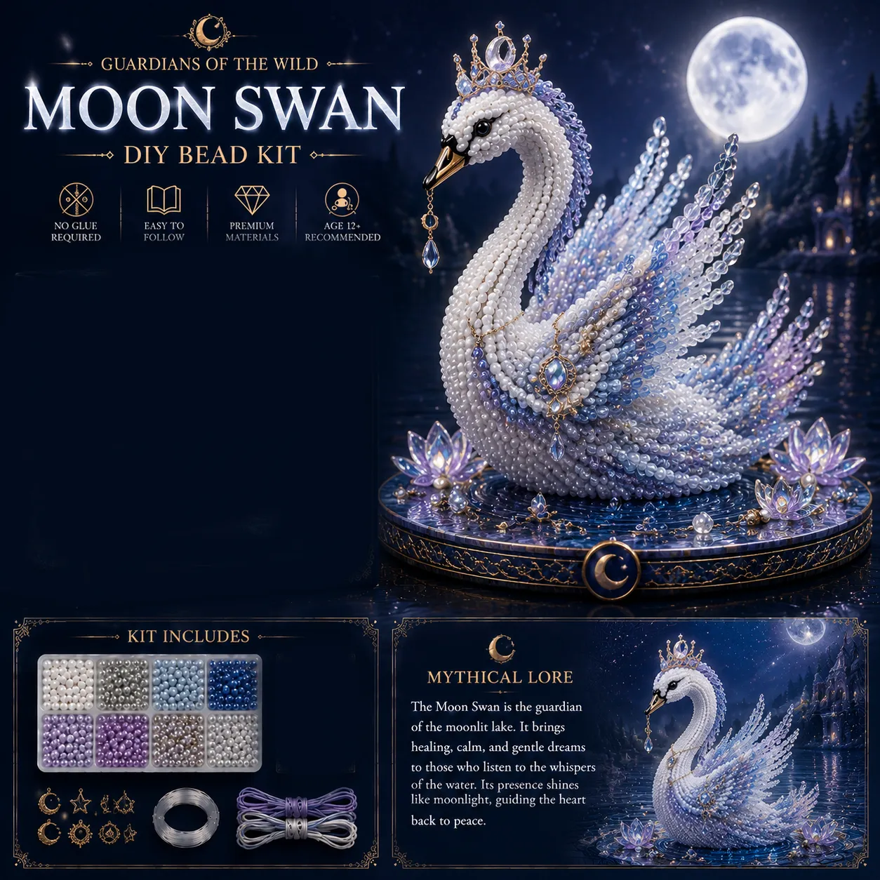 🔥49% Off Last Day - 🔥🎁3D Animal Guardian DIY Bead Kit Collection