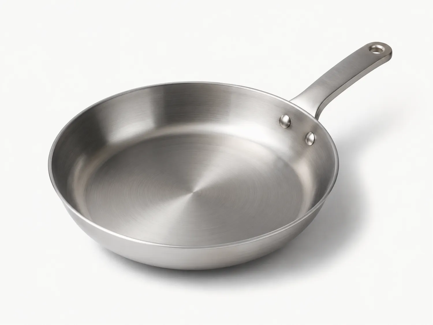 Padella in acciaio inox 28cm argento