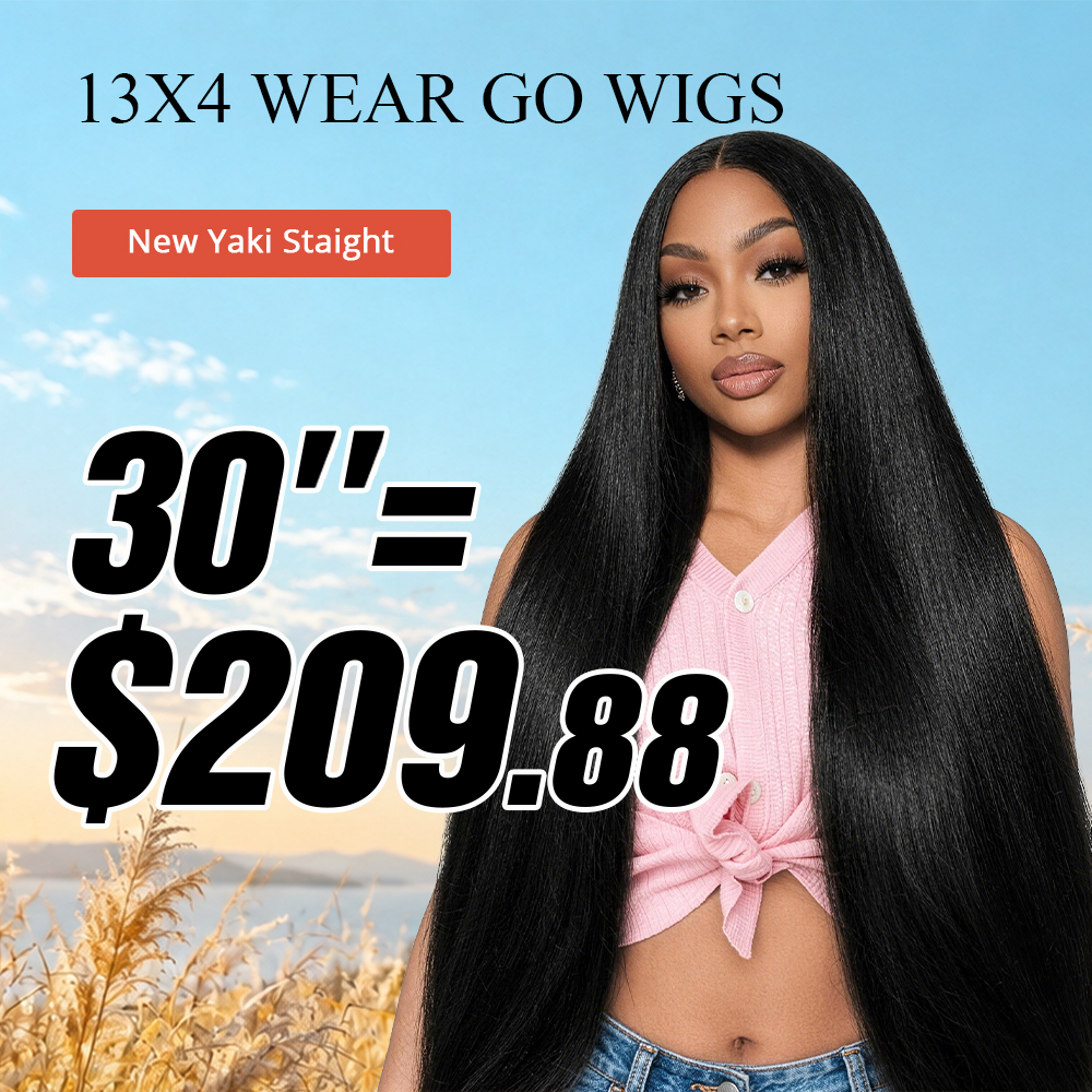 30''=$209.88 | Pre-Cut Lace Pre-Plucked Bleached Knots Ready To Wear Glueless Wigs 13x4 HD Lace Front Wigs（Limited Time Event +$1 Upgrade 13x6 Wig）