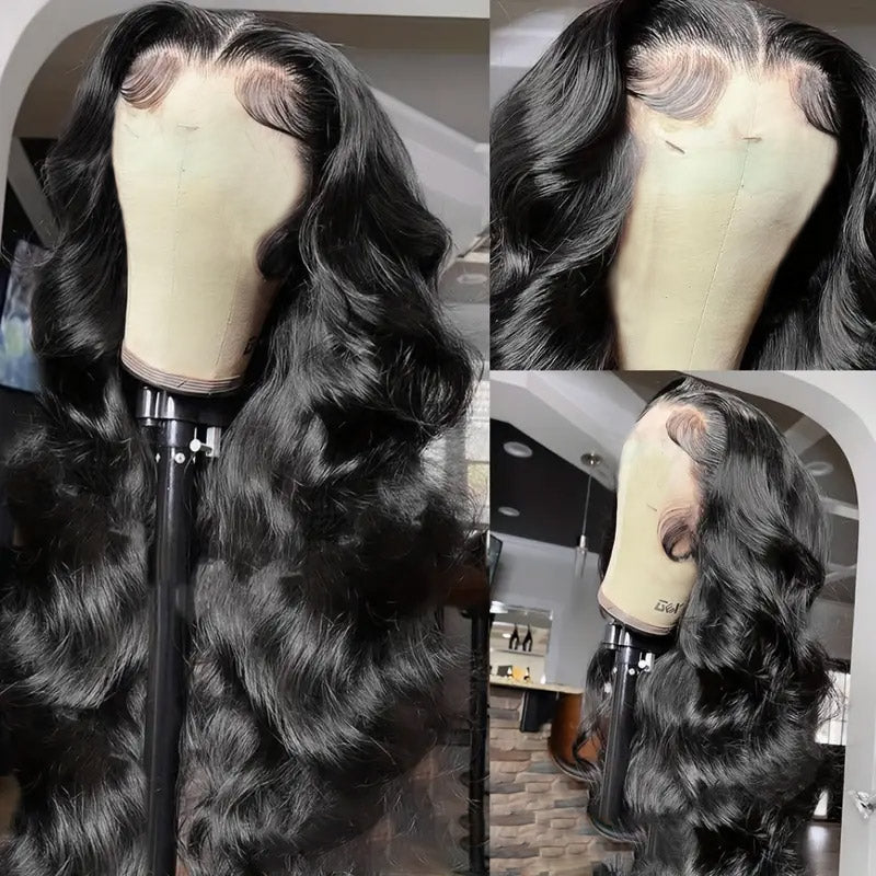 30"=$179 | 13x6 HD Lace Front Human Hair Wigs Pre Plucked Glueless Wig 180% Density