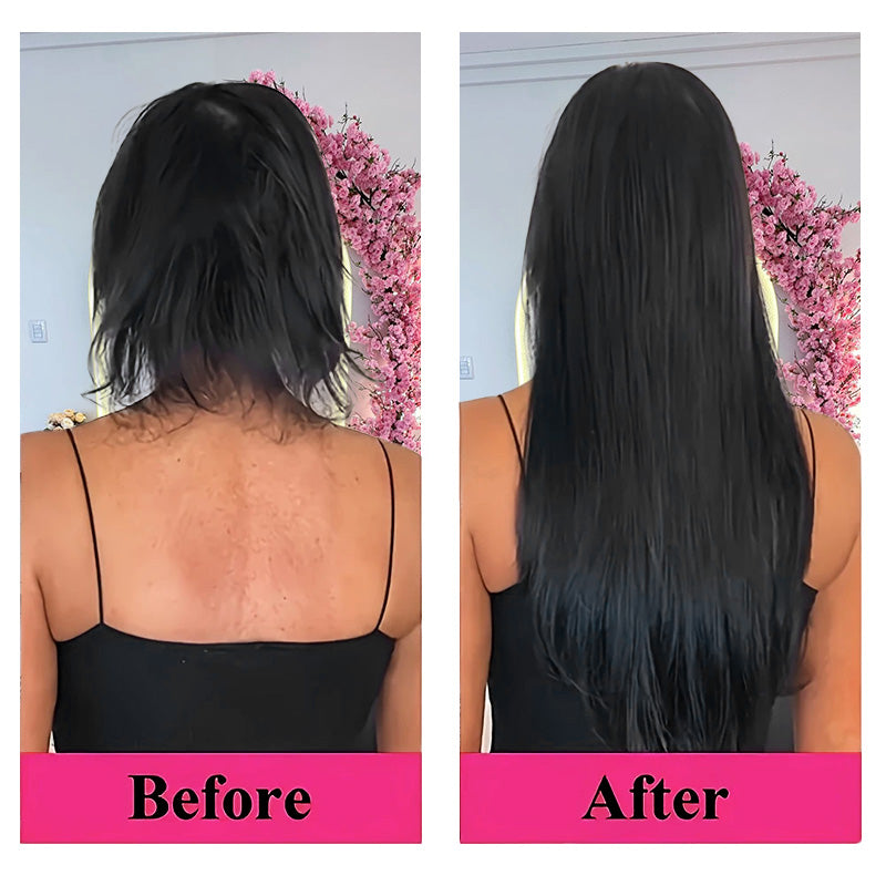 Hairsmarket Straight Clip In Hair Extension 100% Human Hair 135g 9 Pcs/ 7 Pcs