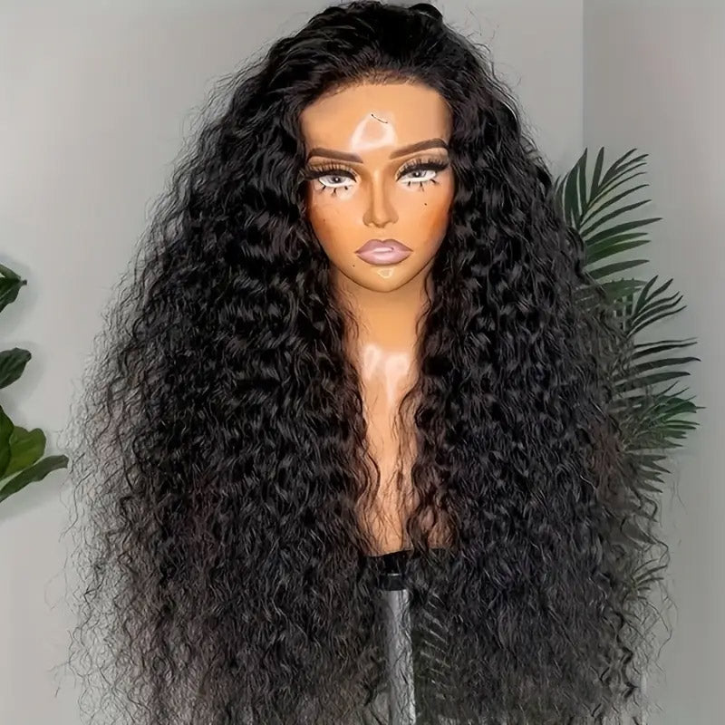 30“=$179 | Hairsmarket 13x6 HD Lace Front Wig Deep Wave HD Lace Frontal Wig Pre Plucked & Pre Bleach Glueless Human Hair Wig
