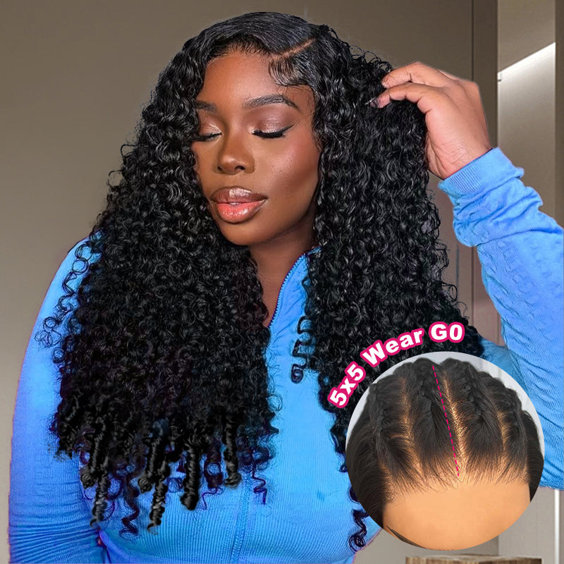30''=$159.88 | Ready To Wear Glueless Wigs 5x5 HD Lace Closure Wigs Pre Cut Bleached Knots（ Ship From US )
