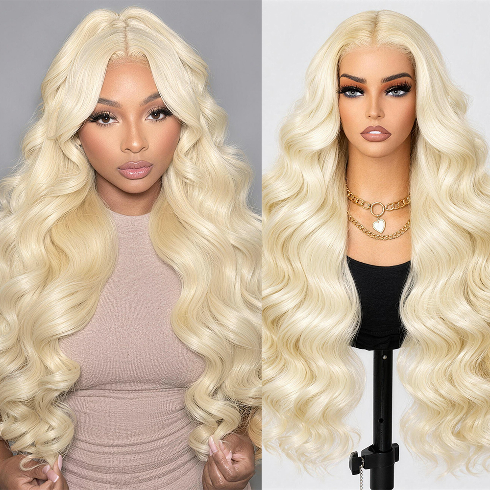 613 Blonde Color Full Lace Wig 613 Body Wave Human Hair Blonde Lace Front Wigs Barbie color 