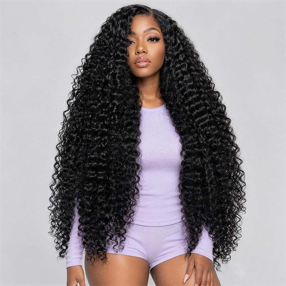 Glueless Wigs Deep Wave /Straight / Body Wave/ Water Wave Pre Cut Human Hair Wigs Body Wave 5x5 HD Lace Closure Wigs Bleached Knots