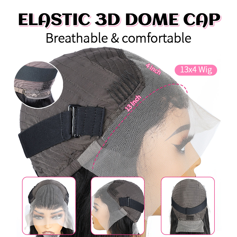 Hairsmarket Body Wave 13x4 Lace Front Wigs HD Transparent Glueless Human Hair Wigs 200% Density