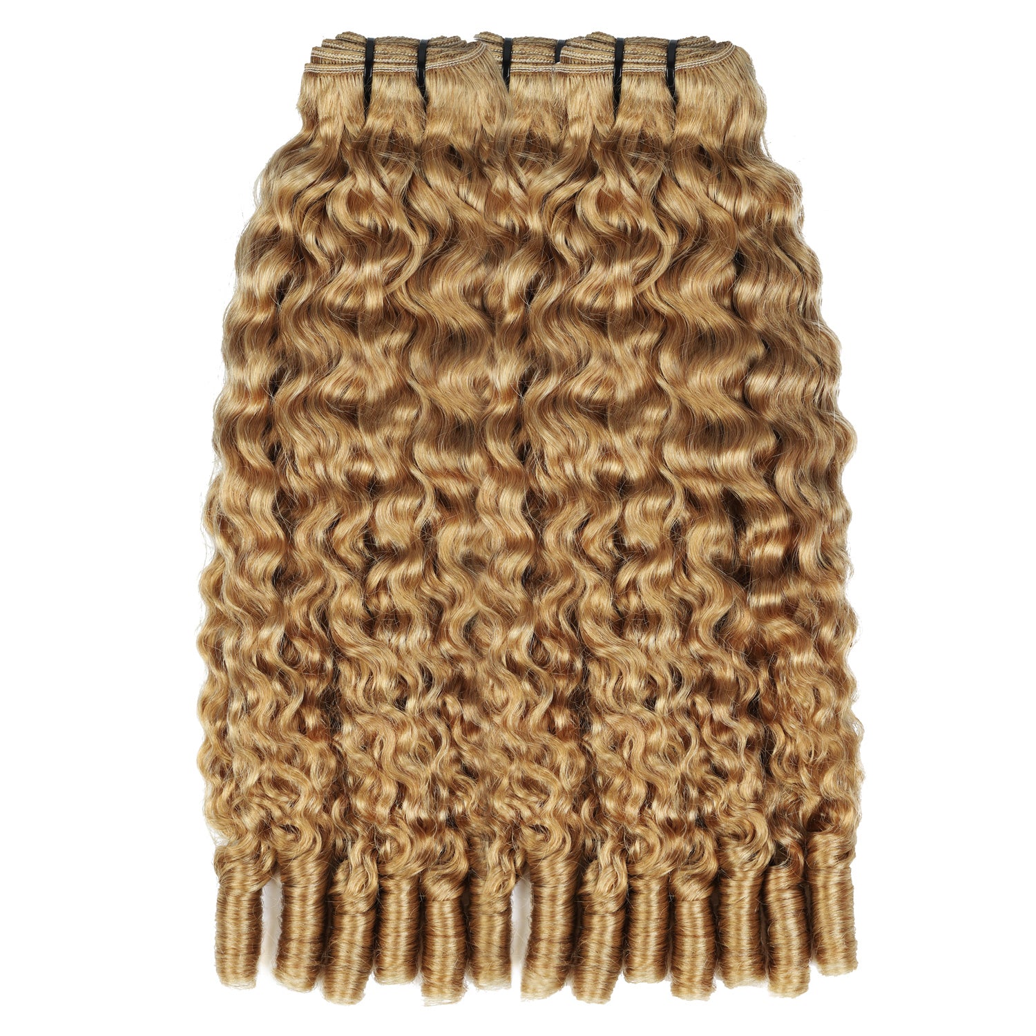 Hairsmarket Burmese Curly Bundles #27 Hony Blonde Color Burmese Pix Curls Raw Virgin Human Hair Weave Bundle