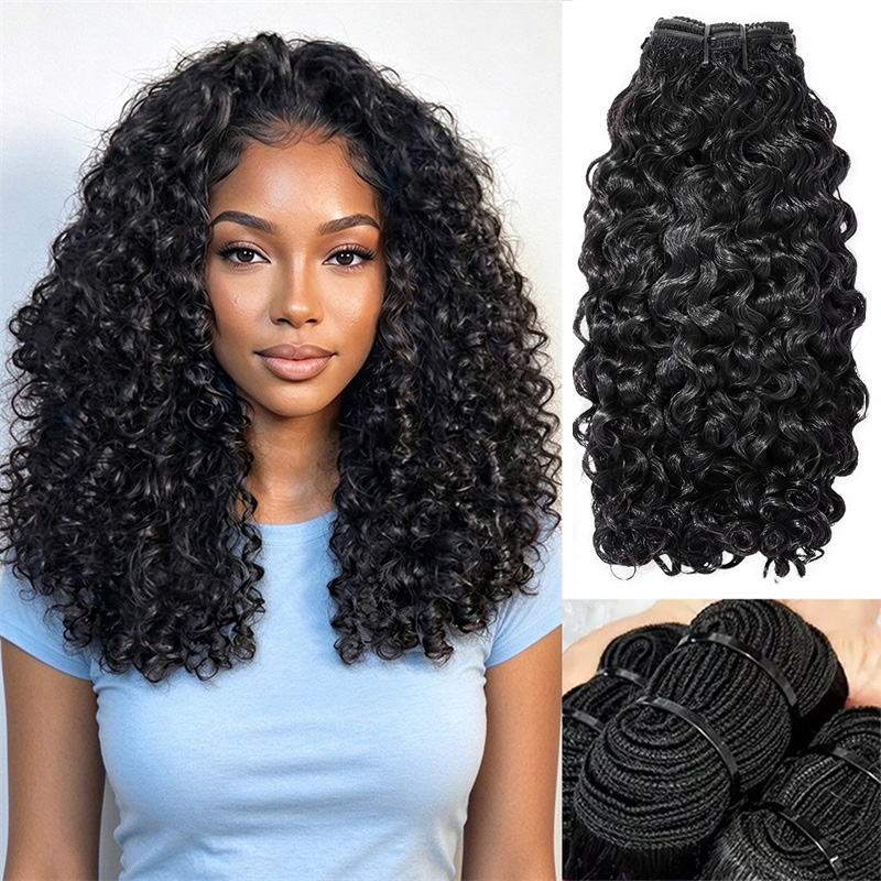 Hairsmarket Indian Curly Virgin Human Hair Bundles 12A Quality Unprocessed Hair Natural Color Extensions