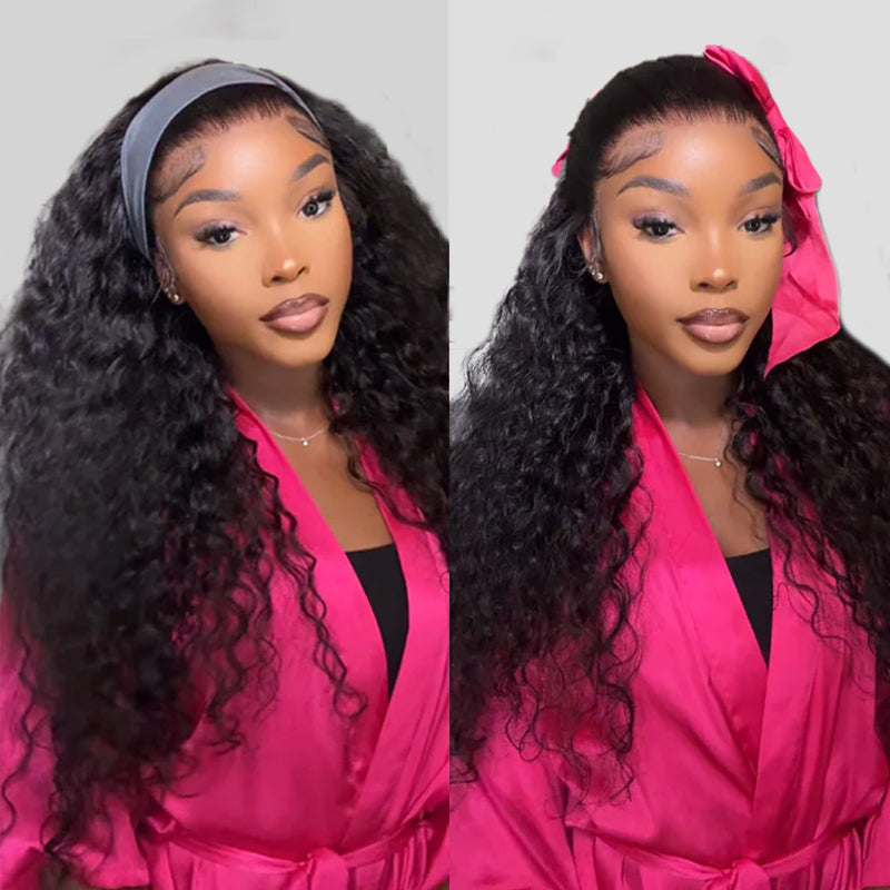 Hairsmarket Water Wave Invisi Strap Snug Fit for 360 Skin Lace Frontal Pre-cut & Pre-bleached Human Hair Wig