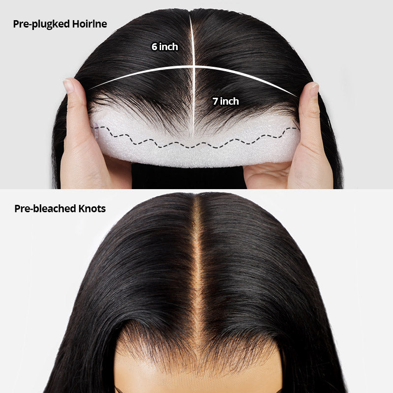 Pre Cut Glueless Wigs Kinky Curly 7x6 HD Lace Closure Wigs Beginner Friendly Wear & Go Human Hair Wigs