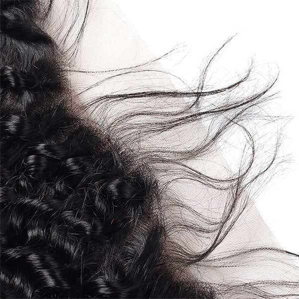 Ishow Hair Deep Wave Human Hair Ear To Ear Lace Frontal