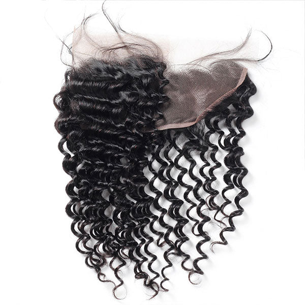 Ishow Hair Deep Wave Human Hair Ear To Ear Lace Frontal