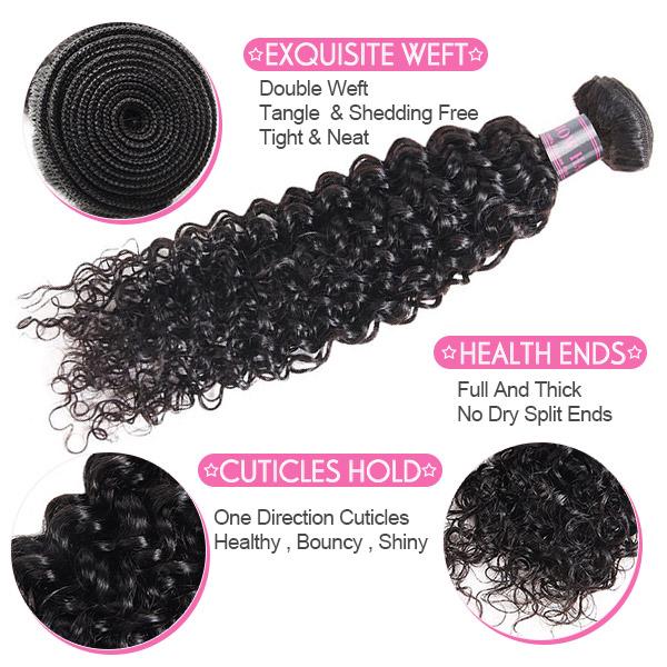 Ishow Malaysian Virgin Hair 4 Bundles Unprocessed Kinky Curly Hair Extensions