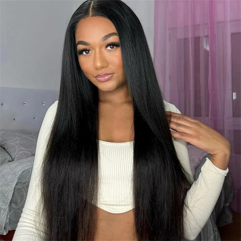 30''=$149.88 | Ready To Wear Glueless Wigs 5x5 HD Lace Closure Wigs Pre Cut Bleached Knots