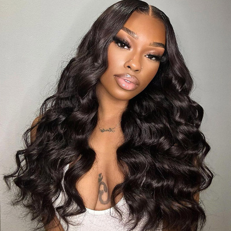 Hairsmarket Body Wave Lace Front Wig 13x4 Lace Front Wig Body Wave Human Hair 30 Inch Long HD Lace Wigs