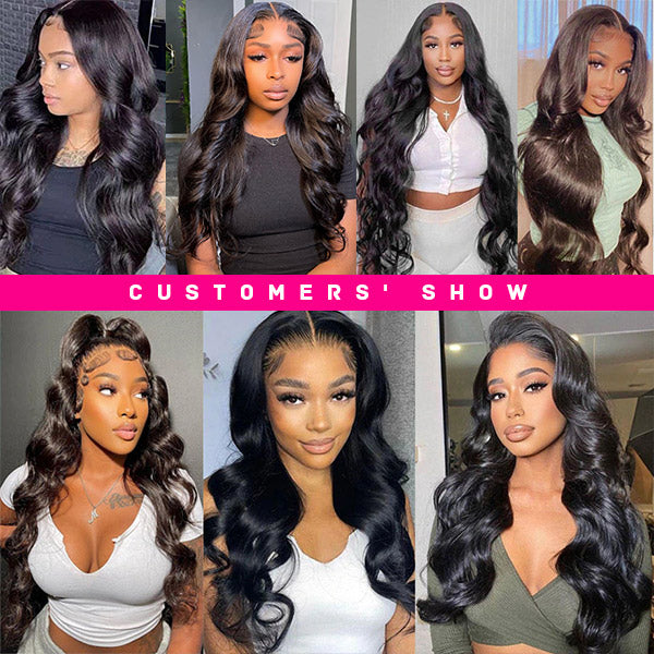 Wear & Go Wigs Body Wave 13x4 Lace Front Wig Pre Bleached Knots Ready To Go Wig